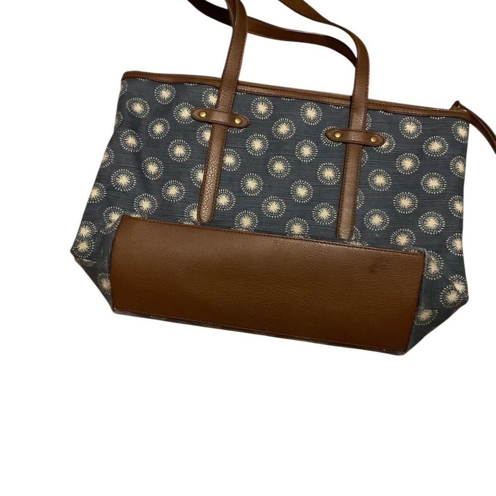 Fossil felicity crossbody satchel brown leather handles - Picture 2 of 3